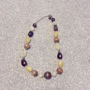 Multi color stones necklace